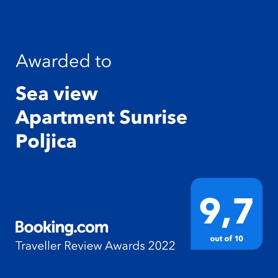 Sea View Apartment Sunrise Poljica & Blue Lagoon Rent A Boat ภายนอก รูปภาพ